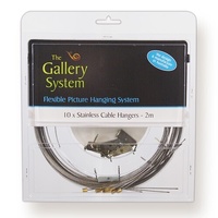 Gallery Hanging System Clear Tape Hooks Packet Of 10