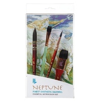 Princeton Neptune Synthetic Short Handle Aquarelle Square Wash Size 1/4 Inch