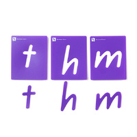 Educational Colours Alphabet Stencil Set Lower Case