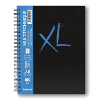 Canson Art Books Xl Mixed Media Light Grain 160Gsm A5 120 Pages 
