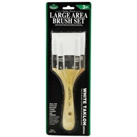 Royal Langnickle Large Area Classroom Brush Set Of 12 Golden Taklon 4 Each Of 3 Sizes