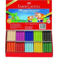 Faber-Castell Giant Wax Crayons Set Of 12 Assorted