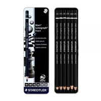Staedtler Lumograph Pencils Black 2B Box Of 12