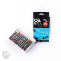 Micador Regular Size Oil Pastels Box Of 12 Assorted Colours