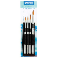 Princeton Aqua Elite Synthetic Short Handle Travel Round 4Pc Set