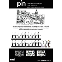 Uni-Pin Fine Line Markers Wb Series 200 