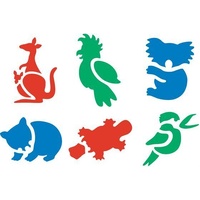 Educational Colours Alphabet Stencil Set Lower Case