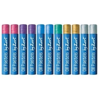 Basics Large Round Oil Pastels Set Of 48 Black