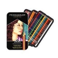 Prismacolour Pencils Sets Of 12 Colours In A Tin.