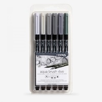 Lyra Aqua Brush Duo Primary Set 6 Pcs 