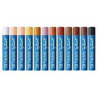 Basics Large Round Oil Pastels Set Of 48 Black