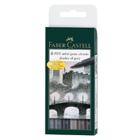 Faber-Castell Pitt Artist Pen Set Of 8 Assorted Tips