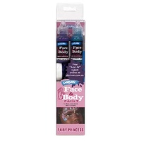 Derivan Facepaint Set Starter. 5 X 40Ml Paints With Brushes & Applicator