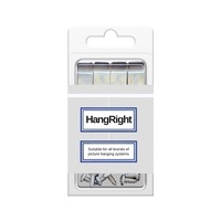Gallery Hanging System Clear Tape Hooks Packet Of 10