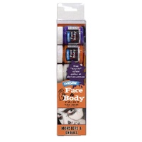 Derivan Facepaint Set Starter. 5 X 40Ml Paints With Brushes & Applicator