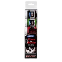 Derivan Facepaint Set Starter. 5 X 40Ml Paints With Brushes & Applicator