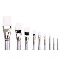 Eastart Brush Series 136 White Taklon Flat 1/2 Inch 12Mm Packet Of 12