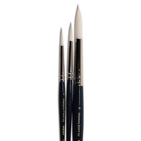 Neef Brush Masters Point White Taklon Series 2018 Size 12 Pkt Of 10
