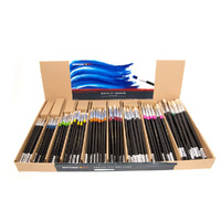 Micador Flat Short Handled Hog Hair Brushes Class Pack Of 168 Flat Brushes Asstd Sizes