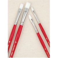 Roymac Brush Series 956 Premium White Taklon Flat #6