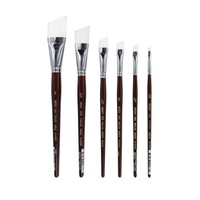 Neef Brush Series 995 White Taklon Angle Shader 1/2 Inch 12Mm