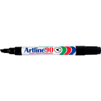 Artline 90 Permanent Marker Chisel Tip 2-5Mm Black Box Of 12 Of One Colour