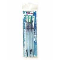 Art Spectrum Mixed Set - 1X Flat Small, 1X Round Medium & 1X Round Large Empty Brush Pens