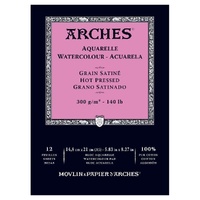 Arches Watercolour Pad 300Gsm A5 Smooth 12 Sheets