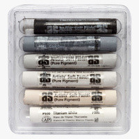 Art Spectrum Artists Soft Pastels 6Ix Packs Black, White & Between