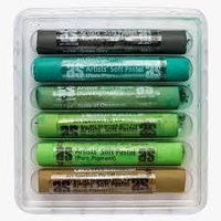 Art Spectrum Artists Soft Pastels 6Ix Packs Summer Greens