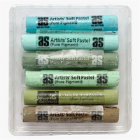Art Spectrum Artists Soft Pastels 6Ix Packs Winter Greens