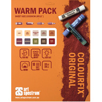 Art Spectrum Colourfix Paper A4 Assorted Warm Colours Packet Of 10