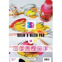 Art Spectrum Draw And Wash Pad 125Gsm A4 30 Sheet Pad Smooth Finish