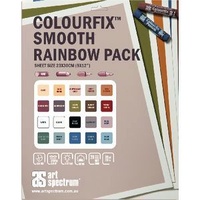 Art Spectrum Colourfix Smooth 50X70Cm 340Gsm Rainbow (Pkt 20 Sheets)