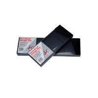 Colby Brush Case 10.5Cm Wide X 25Cm Long, Black Polypropylene With A Clear Lid.