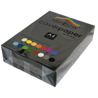 BLACK COVER PAPER 125GSM A4 100 SHEETS PER PACKET