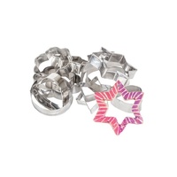 Budget Metal Cutters Set Of 15 5 Assorted Shapes 4.3Cm - 7.4Cm 1.6Cm Height