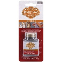 Brush & Leaf Gold Leaf Painting 30Ml Silver Leaf