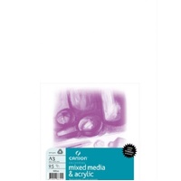 Canson 300 Classroom Pack Acrylic - Universal Mixed Media Paper A3 packet of 25 sheets 