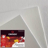 Canson Oil & Acrylic Paper Figueras 290Gsm 10 Sheets Canvas Grain 50 X 65 Cm