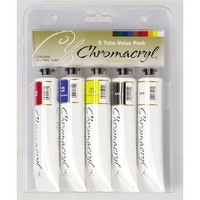 Chromacryl Student Acrylic Set Of 5 X 75Ml Tubes
