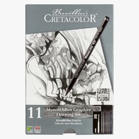 Cretacolor Monolith Woodless Graphite 11 Piece Tin Set