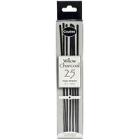 Coates Willow Charcoal Thin 4Mm Box Of 25