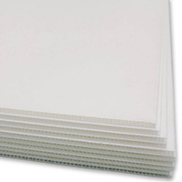 Coreflute White Polypropylene Corrugated Board 610 X 915 X 5Mm Thick