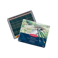 Derwent Artists Drawing Pencils Tin Of 24 Assorted Colours