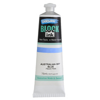 Derivan Block Ink 75Ml Australian Sky Blue