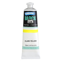 Derivan Block Ink 75Ml Fluro Yellow