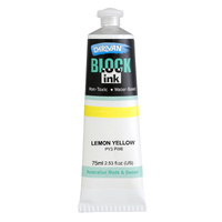 Derivan Block Ink 75Ml Lemon Yellow (Cool)