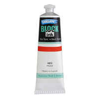 Derivan Block Ink 75Ml Red (Warm)