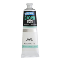 Derivan Block Ink 75Ml Silver